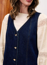 Load image into Gallery viewer, FRNCH Nala Robe Dress / Blue Nuit
