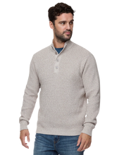 Load image into Gallery viewer, Flag &amp; Anthem Denver 1/4 Cooling Button Mock Neck Sweater
