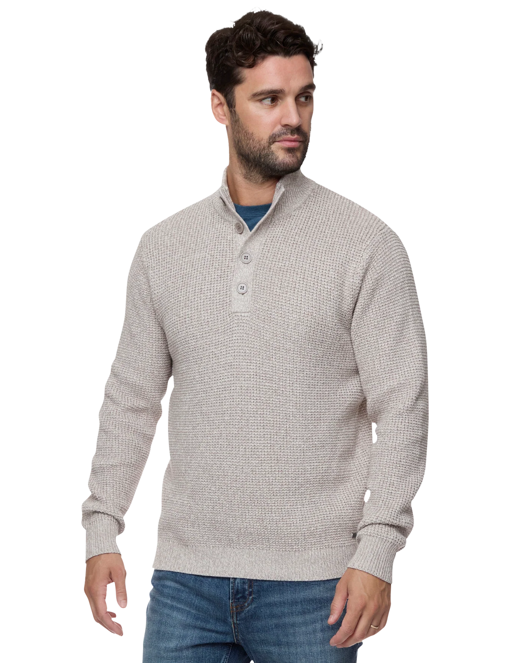 Flag & Anthem Denver 1/4 Cooling Button Mock Neck Sweater