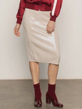 Load image into Gallery viewer, Sanctuary Sparkle Sequin Pencil Skirt / Pearl
