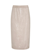 Load image into Gallery viewer, Sanctuary Sparkle Sequin Pencil Skirt / Pearl
