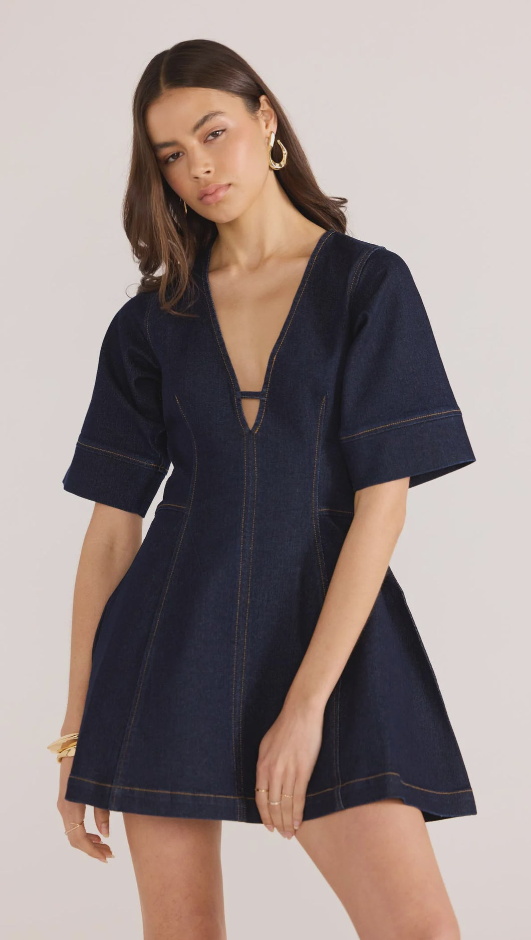 Raya Denim Midi Dress