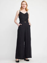 Load image into Gallery viewer, Self Contrast Caroline Pants / Black

