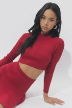 Load image into Gallery viewer, Adelyn Rae Carrie High Neck Long Sleeve Knit Top

