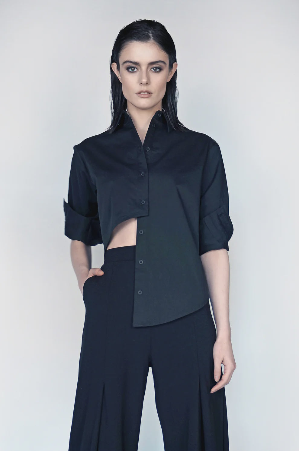 Article X Asymmetric Button Down