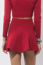 Load image into Gallery viewer, Adelyn Rae Eleanor Godets Rib Knit Mini Skirt
