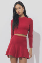 Load image into Gallery viewer, Adelyn Rae Eleanor Godets Rib Knit Mini Skirt
