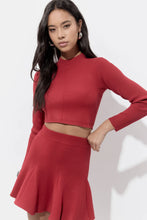 Load image into Gallery viewer, Adelyn Rae Carrie High Neck Long Sleeve Knit Top
