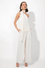 Load image into Gallery viewer, Adelyn Rae Lisette Scarf One Shoulder Top / Ecru
