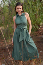 Load image into Gallery viewer, Adelyn Rae Rosa Flutter Halter Collared Dress
