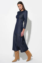 Load image into Gallery viewer, Adelyn Rae Jayne Denim Midi Dress / Denim Blue
