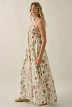 Load image into Gallery viewer, Promesa Bouquet By Me Floral Print Smocked Halter Maxi Dress
