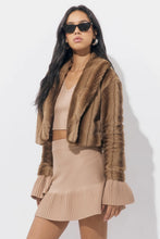 Load image into Gallery viewer, Adelyn Rae Folster Faux Fur Jacket / Brown
