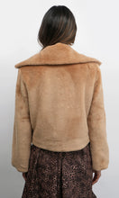 Load image into Gallery viewer, Greylin Hailey Faux Fur Coat / Biscotti
