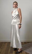 Load image into Gallery viewer, Greylin Addison Cowl Halter Neck Top / Pearl

