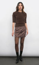 Load image into Gallery viewer, Greylin Odette Fuzzy Elbow Sleeve Top / Espresso
