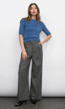 Load image into Gallery viewer, Greylin Odette Fuzzy Elbow Sleeve Top / Indigo
