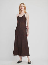 Load image into Gallery viewer, Self Contrast Gwen Slip Dress / Autumn Meadows
