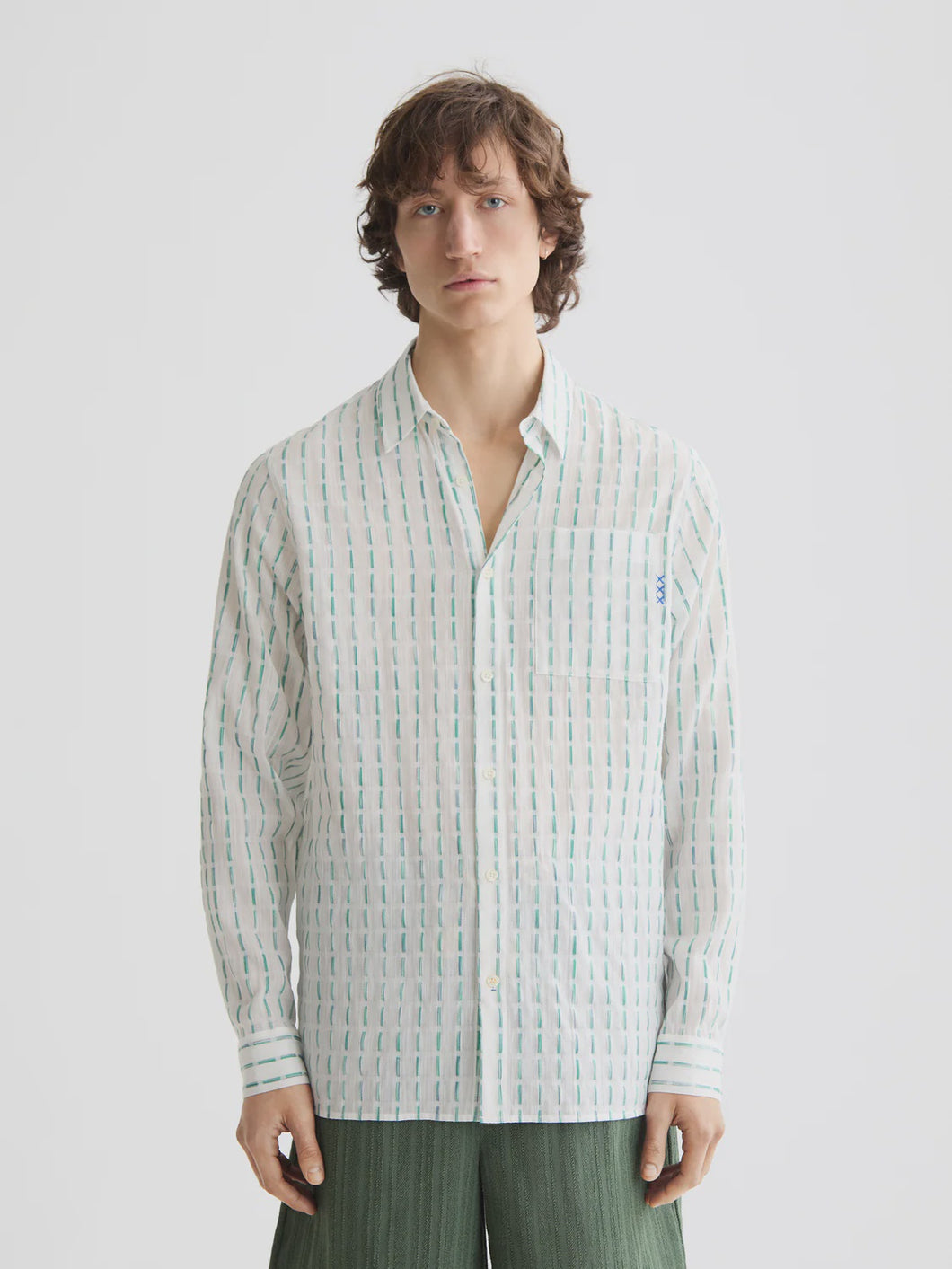 Scotch & Soda Striped Cotton Viole Shirt