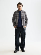 Load image into Gallery viewer, SCOTCH&amp;SODA Regular-Fit Shadow Check Double Face Shirt
