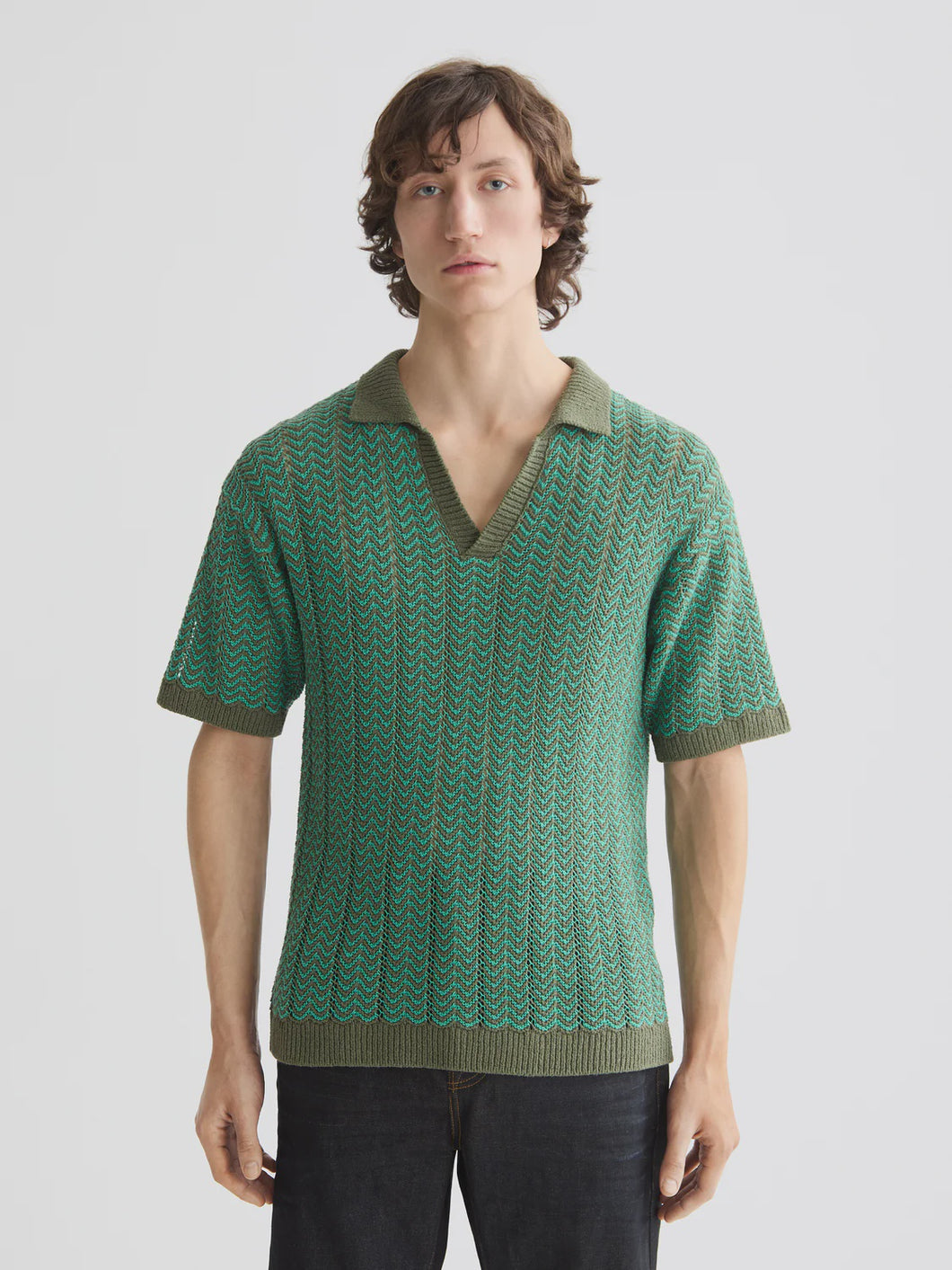 Scotch & Soda Open Structured Knitted VNeck