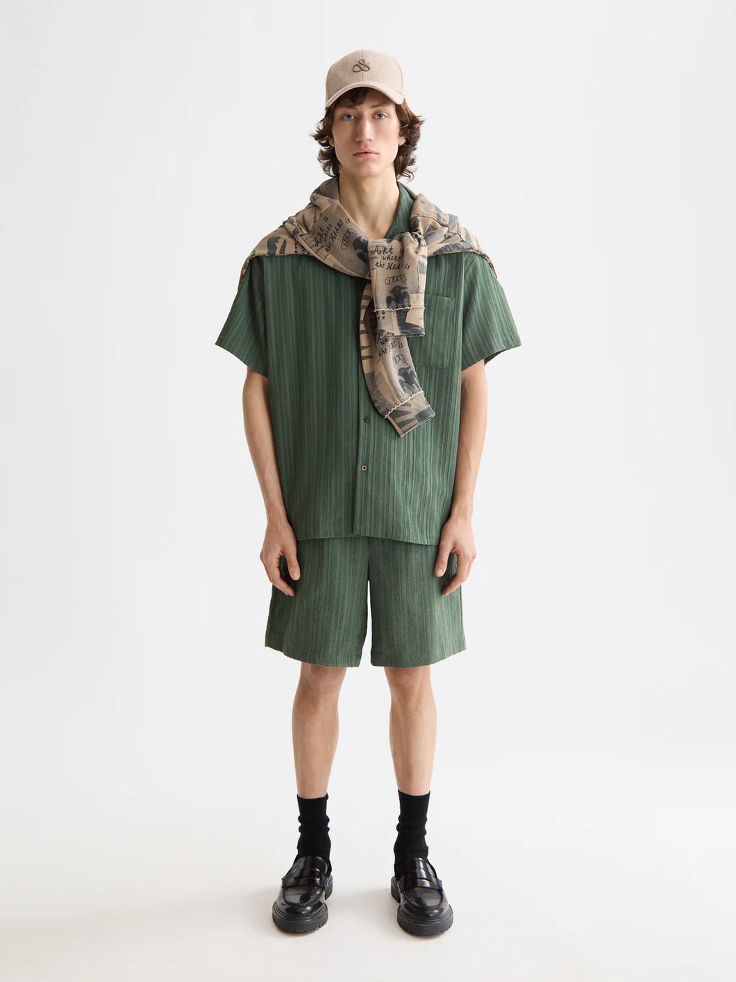 Scotch & Soda Fave Tonal Striped Regular Shorts