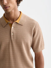 Load image into Gallery viewer, SCOTCH &amp; SODA Structured Knitted Regular-Fit Polo
