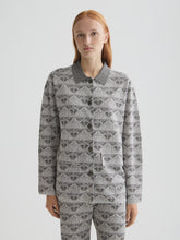 Load image into Gallery viewer, Scotch&amp;Soda Jacquard Knit Jacket / Silver/Gunmetal
