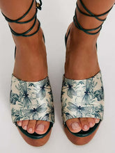 Load image into Gallery viewer, Free People Front Row Wrap Print Clog
