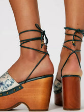 Load image into Gallery viewer, Free People Front Row Wrap Print Clog
