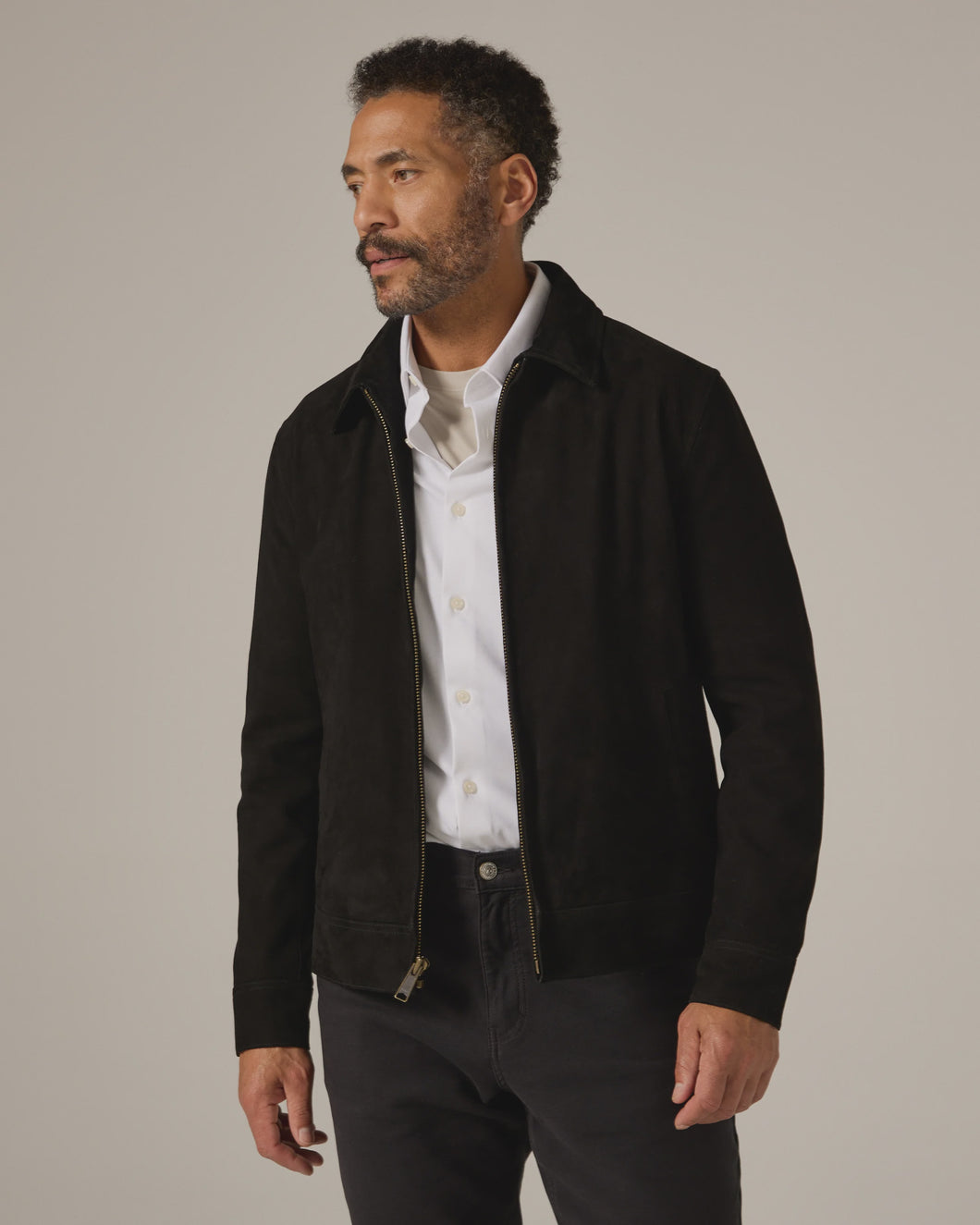 7 Diamonds Outback Suede Jacket / Black