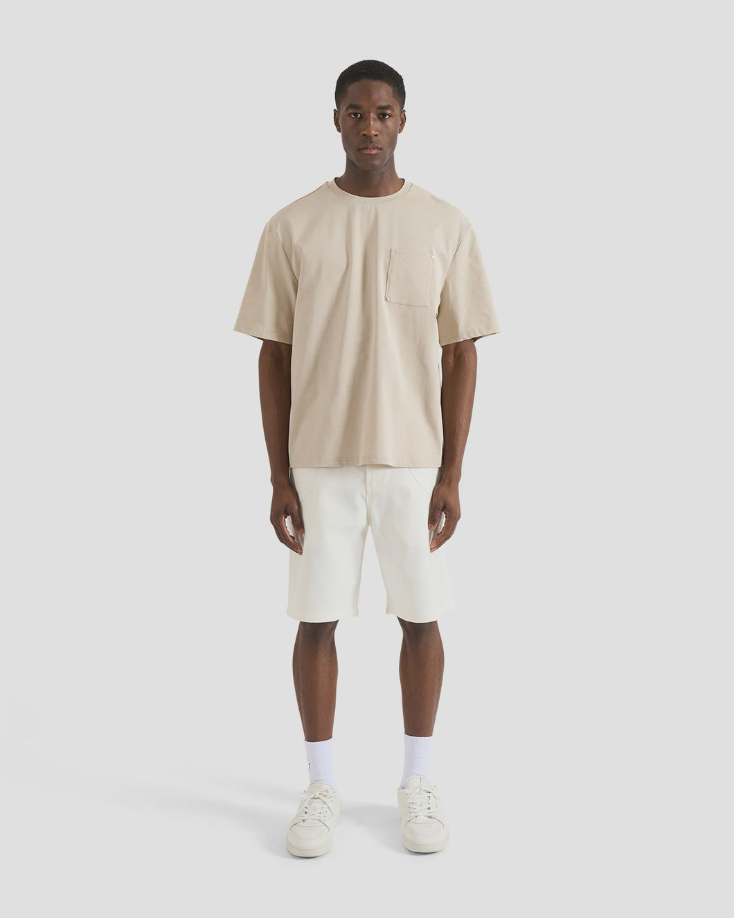 Krost Rivet Pocket Oversized Tee / Birch