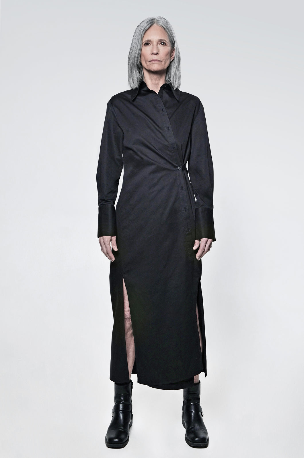 Article X Wrap Button Down Maxi Dress