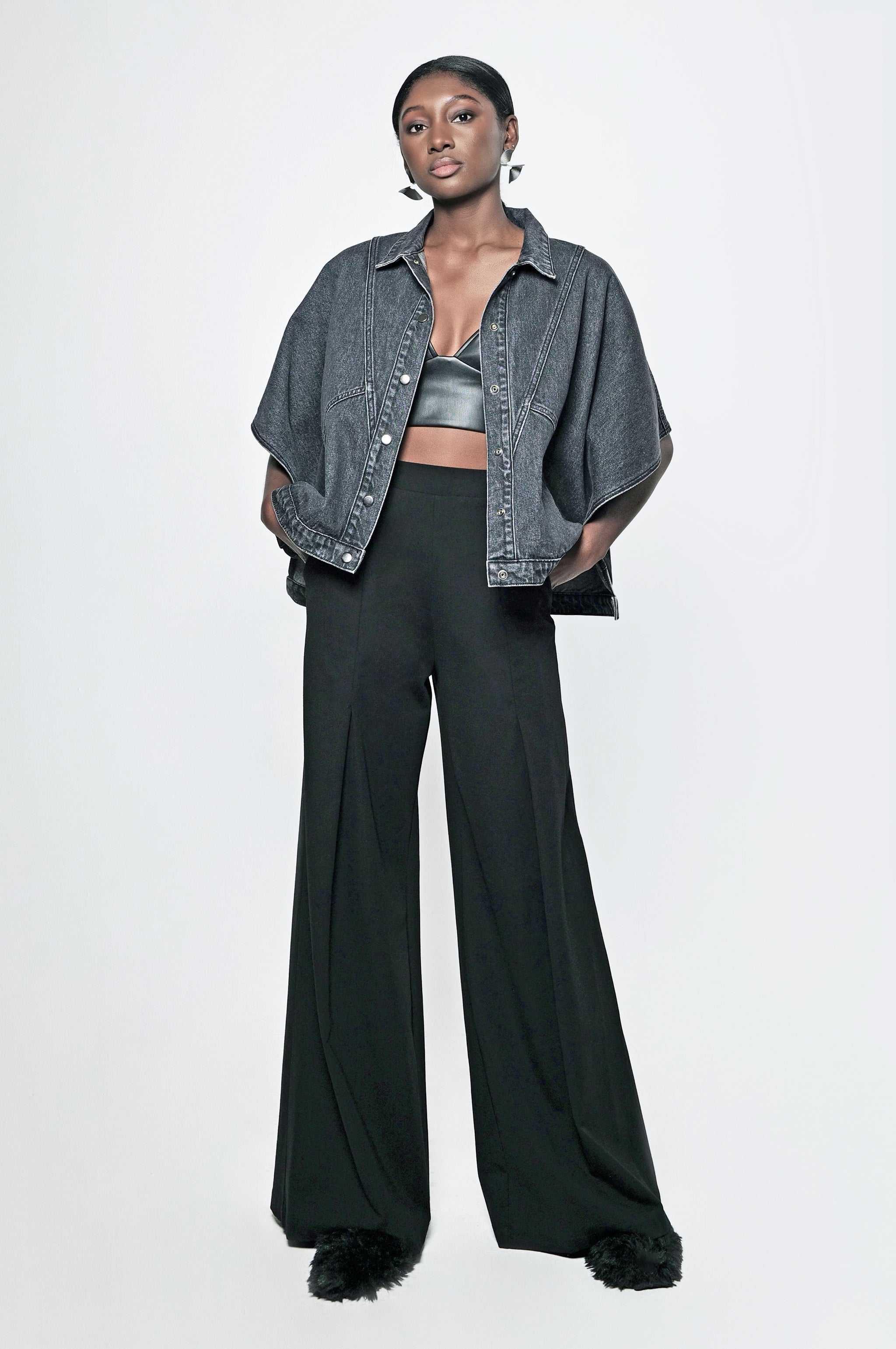 Article X Denim Cape Jacket – Posh Boutique Nashville