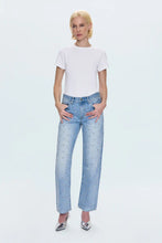 Load image into Gallery viewer, Pistola Lexi Mid Rise Bowed Straight Ankle / Aries Studs
