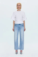 Load image into Gallery viewer, Pistola Lexi Mid Rise Bowed Straight Ankle / Aries Studs
