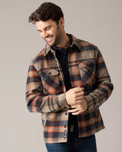 Load image into Gallery viewer, Flag &amp; Anthem Midland Brushed Plaid Shirt Jacket
