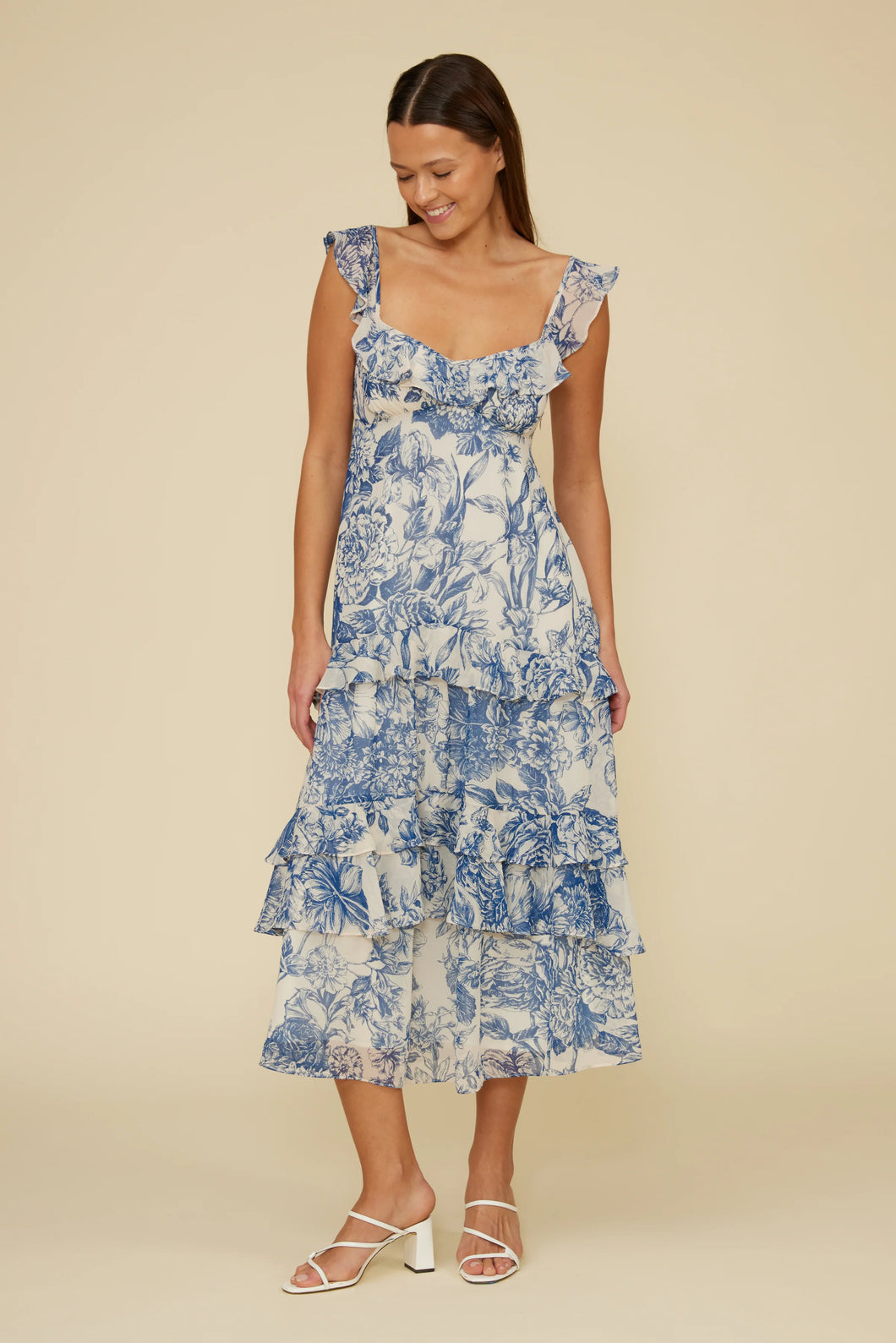 LucyParis Cassandra Tiered Dress