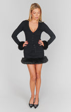 Load image into Gallery viewer, Mumu Fran Mini Skirt / Black w/ Faux Fur
