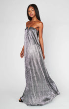 Load image into Gallery viewer, Mumu Athena Maxi Dress / Pleated Silver
