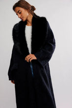 Load image into Gallery viewer, Free People Twice Loved Coatigan / Black
