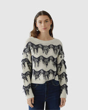 Load image into Gallery viewer, OUI Fringe Knit Pullover
