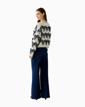 Load image into Gallery viewer, OUI Fringe Knit Pullover
