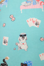 Load image into Gallery viewer, P.J. Salvage Short Flannels / Turquoise Pups
