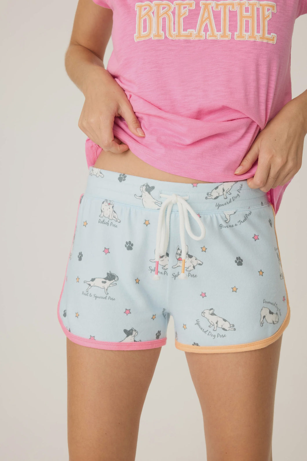P.J. Salvage Paws and Breathe Dog Print Shorts