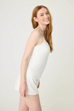 Load image into Gallery viewer, P.J. Salvage Pointelle Essentials Solid Ivory Camisole
