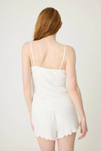 Load image into Gallery viewer, P.J. Salvage Pointelle Essentials Solid Ivory Camisole

