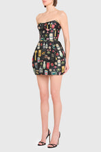 Load image into Gallery viewer, Amanda Uprichard Bowery Dress / Black Treasure
