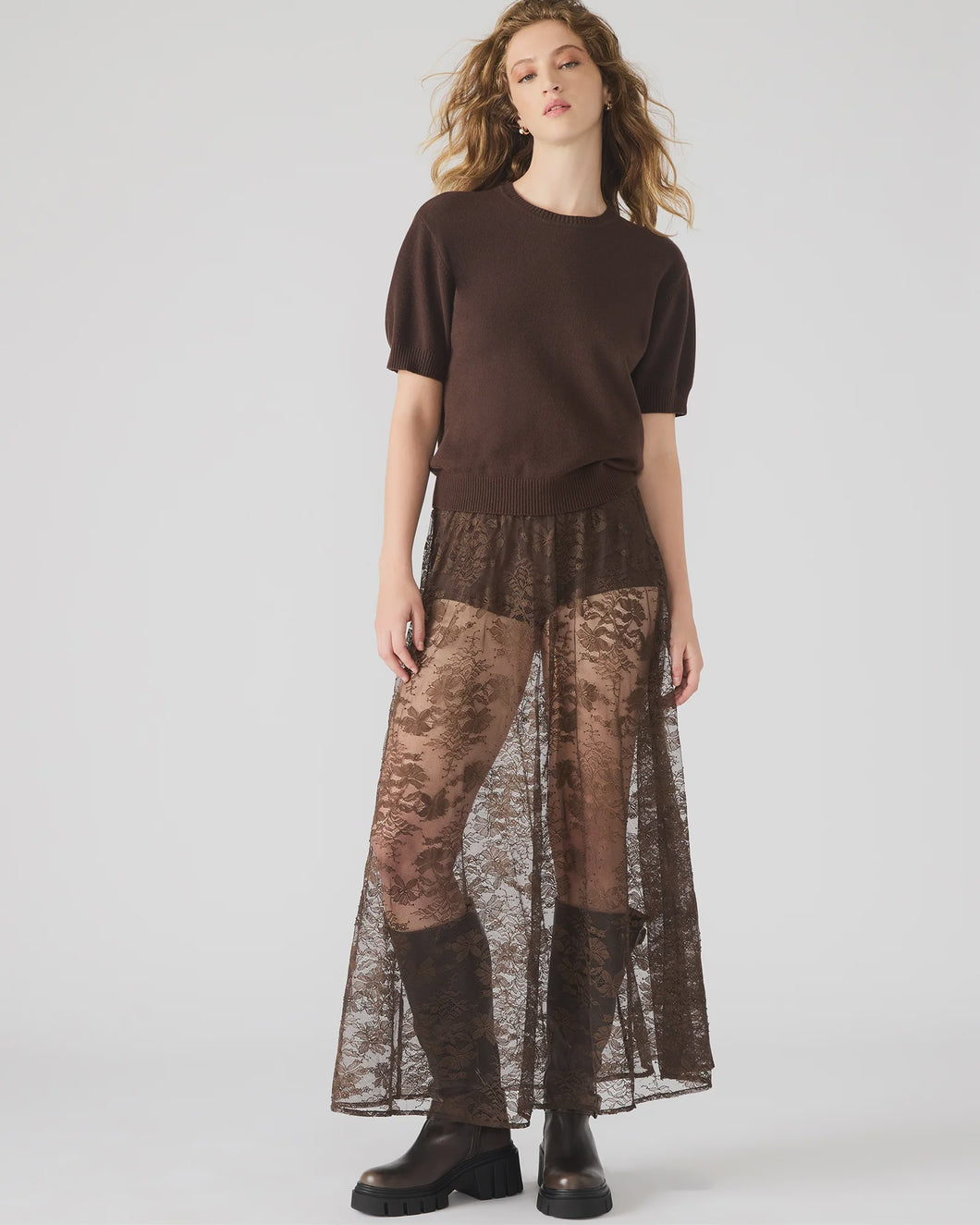 Steve Madden Gisela Skirt / Dark Espresso