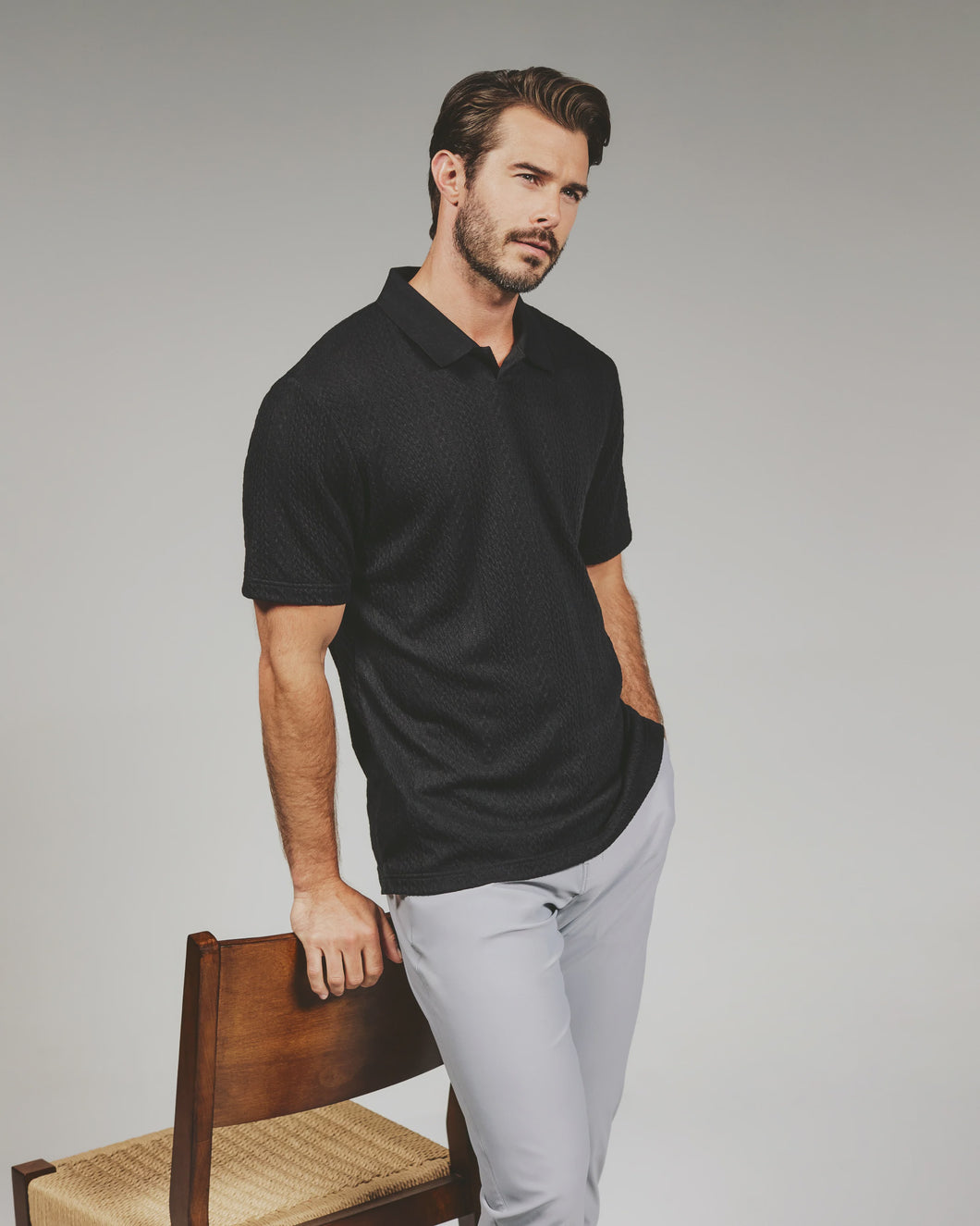 7Diamonds Zayne Sweater Polo / Black